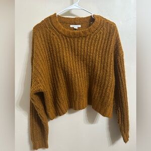 American Eagle Outfitters Mustard Crew Neck Sweater